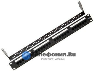 Патч панель 19 1U 24 порта RJ45 (8P8C) категория 5e, с задним органайзером KRONE IDC SINELLS MFG-4651krone