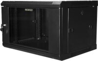 Шкаф настенный 19", 9U GYDERS GDR-96035B стеклянная дверь, черный