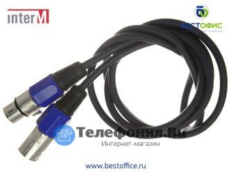 Микрофонный кабель INTER-M XLR M- XLR P (1,5М)