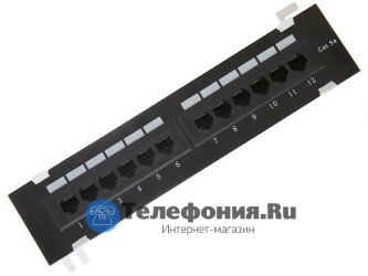 Патч-панель 12 портов RJ-45 категория 5е (настенная) SINELLS MFG-265dual